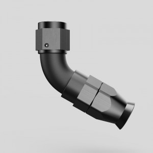 PTFE 60 درجة خرطوم نهاية محول